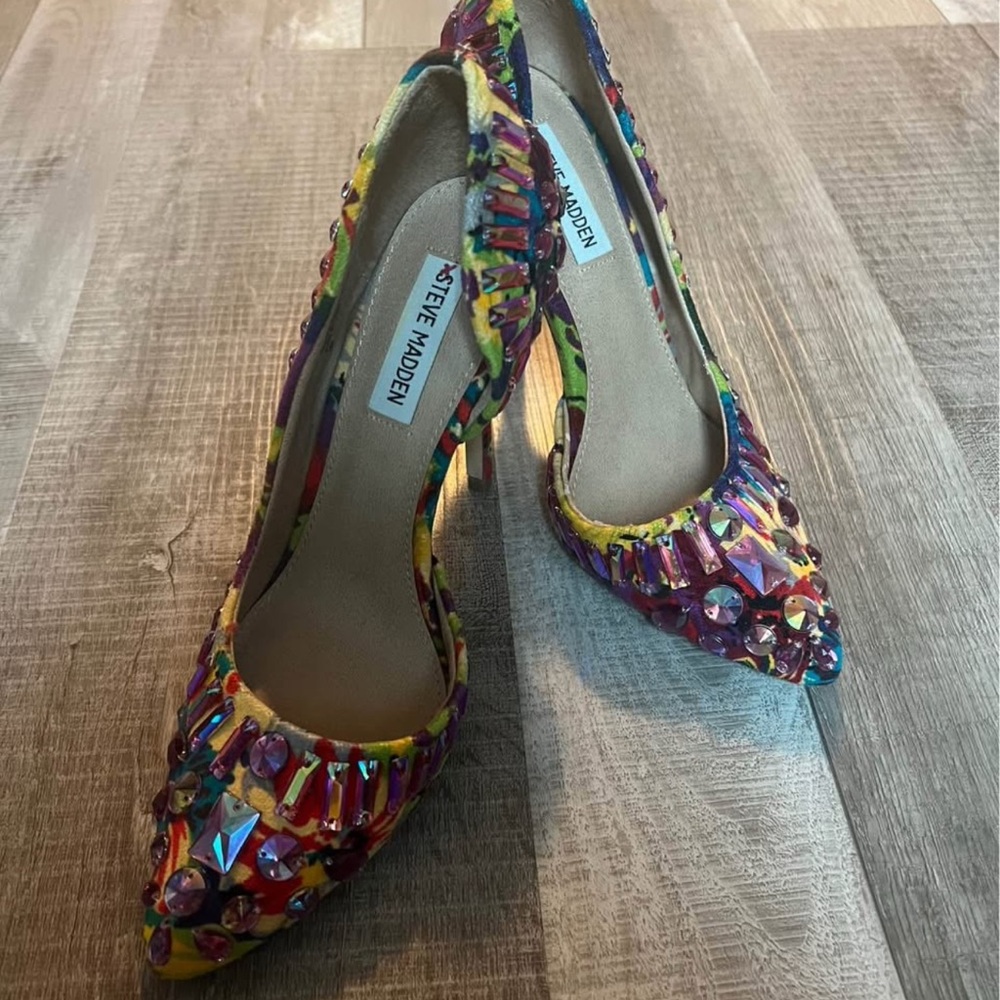 Steve Madden Vibrant Jewel-Toned Heels